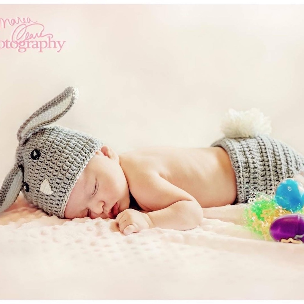 Baby bunny crochet Easter costume